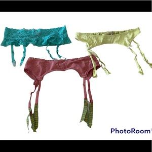 Bundle of 3 Victoria’s Secret Garters. NWOT
